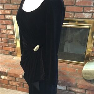 Black velvet formal - long sleeved